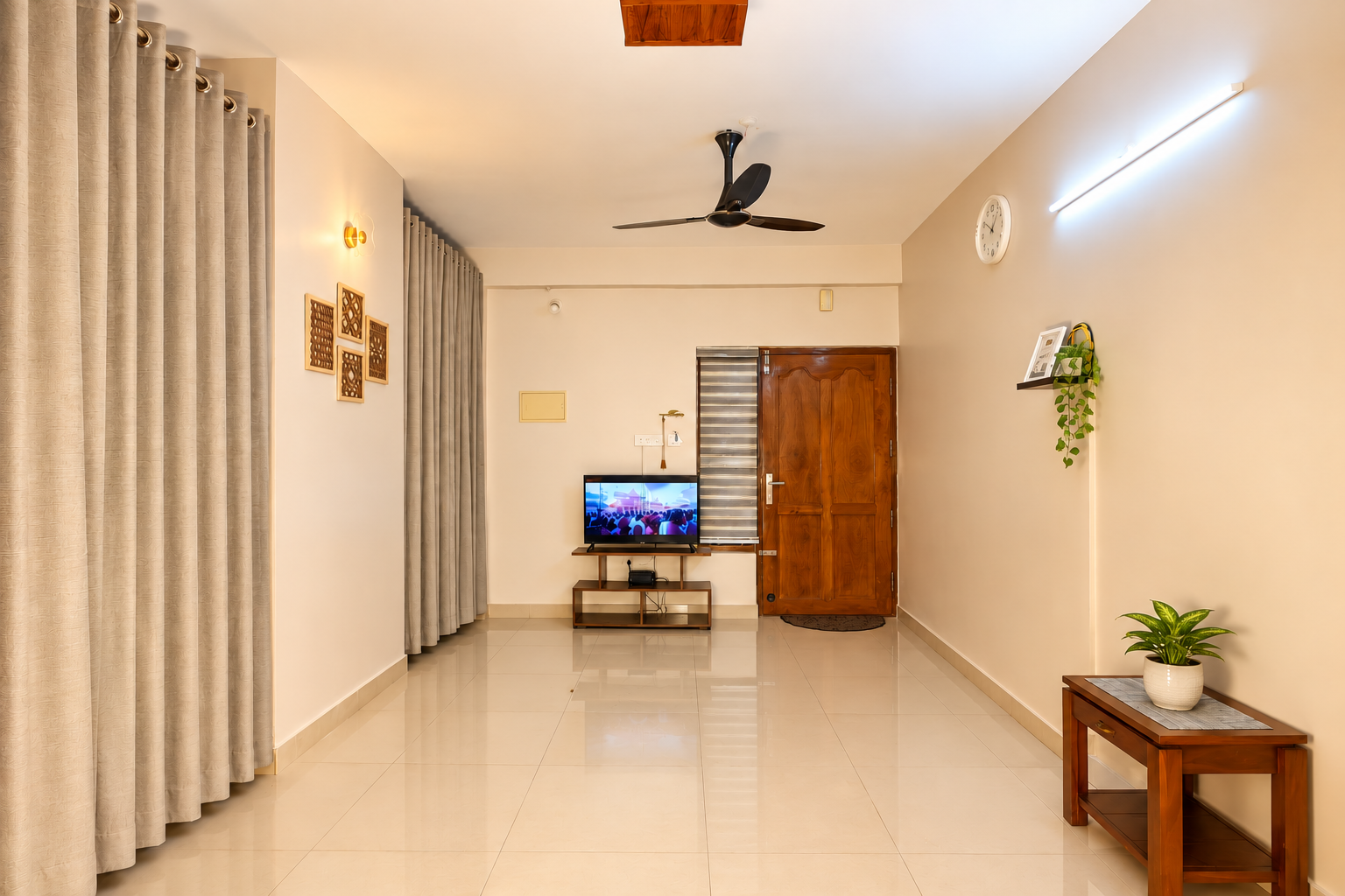 Bright living area at Hima Havens Guruvayur